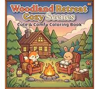 Woodland Retreat Cozy Scenes: Cute & Comfy Coloring Book for Adults and Teens | Bold & Easy Hygge Designs for Relaxation