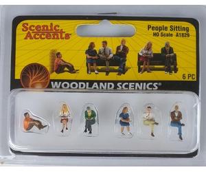 Woodland Scenics A1829 personas sentadas pasajeros figuras carril H0 HO 1:87 People Sitting