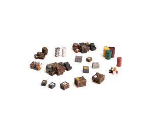 Woodland Scenics A1855 Kisten H0 HO Varias Cajas Barriles Toneles Pintadas