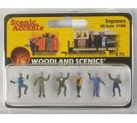Woodland Scenics A1866 - Figuras de maquinistas para locomotoras H0 HO 1:87 Engineers