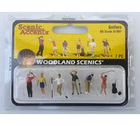 Woodland Scenics A1907 Golf 6 Golfistas de pie en el campo de golf Figuras Pista H0 HO 1:87