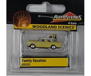 Woodland Scenics AS5325 Figuras 1 Coche Combi con pasajeros y equipaje para carril N 1:160 Family Vacation