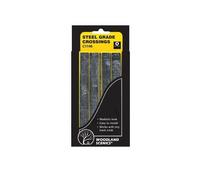 Woodland Scenics C1146-2X Pista Individual Acero Chapa Estriada Cruces para 0