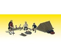 Woodland Scenics Campers (3) w/Tent & Accessories O Scale (Importación USA)