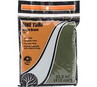 Woodland Scenics Césped de 18 a 25.2 pulgadas cúbicas, hierba verde, fino