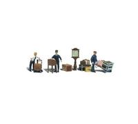 Woodland Scenics Depot Workers & Accessories HO Scale (Importación USA)