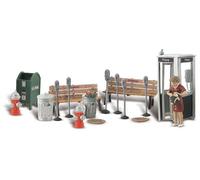 Woodland Scenics Street Accessories (Benches, Fire Hydrants, P (Importación USA)