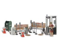 Woodland Scenics Street Accessories (Benches, Fire Hydrants, P (Importación USA)