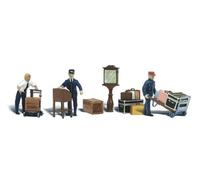 Woodland Scenics Depot Workers & Accessories HO Scale (Importación USA)