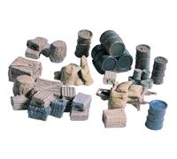 Woodland Scenics HO Scale Scenic Details Crates, Barrels, and (Importación USA)