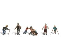 Woodland Scenics Physically Challenged (6 figuras w/Walking Ai (Importación USA)