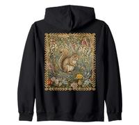 Woodland Squirrel Cottagecore Estilo Libro de Cuentos Sudadera con Capucha