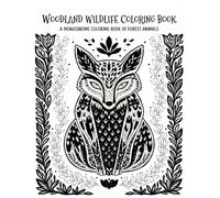 Woodland Wildlife Coloring Book: 40 Detailed Forest Animals and Botanical Designs for a Relaxing One-Color Coloring Experience for Adults & Teens (Cozy Creative Coloring)