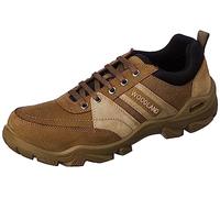 Woodland Zapatos deportivos de cuero para hombre, Dubai Khaki, 43 EU