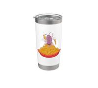 Woodlice está feliz y se sienta sobre una montaña de patatas Vaso térmico de acero inoxidable de doble pared