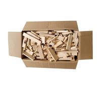 Woodok Leña de abeto 14 kg - Madera seca de abeto para chimenea, barbacoa y estufa - Sin productos químicos, respetuoso con el medio ambiente, combustión limpia