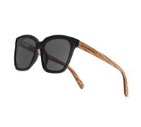 WOODONLY Gafas de Sol Polarizadas de Madera de Gran Tamaño - Protección UV400 Gafas Modernas para Hombres y Mujeres Regalos Perfectos (Negro)