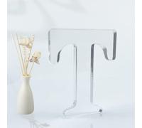 WOODOUNAI Letras acrílicas de 4 pulgadas para decoración de pared, letras acrílicas decorativas de pie, decoración de tablero para manualidades, proyectos de fiesta en casa (T)