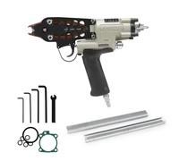 WOODPECKER C-760AT - Pistola neumática de anillo de cerdo de calibre 16 de 1/2 pulgada, diámetro de cierre de 0.12 a 0.2 pulgadas, bucles apretados, pistola neumática de anillo C para jaulas, malla de