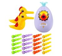 Woodpecker Toy - Interactive Coin Bank & Worm Catching Game Educational Fine Motor Skill Toy | Preschool Learning Activity For Kids, Boys & Girls - Home, School & Classroom Play