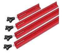 Woodpeckers Regla de escala hexagonal, 300 mm, regla de carpintería 6 en 1 con parada, graduaciones de pulgadas y mm, escala de centrado cero, medición R2L y L2R