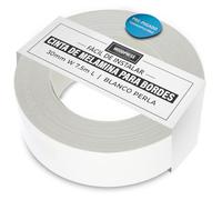 WoodPress® Borde de melamina blanca perlada de 30 mm, cinta de chapa prepegada - rollo de 7,5 m - planchado para una fácil aplicación - cubrirá el borde de un panel de MDF estándar