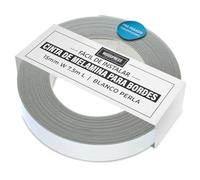 WoodPress® Borde de melamina blanco mate de 15 mm, cinta de chapa prepegada - Rollo de 7,5 m - Planchado para una fácil aplicación - cubrirá el borde de un panel de MDF estándar