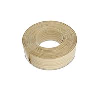 WoodPress® Borde termoadhesivo de roble real de 40 mm, rollo de 7,5 m, cinta de chapa de madera prepegada para una fácil aplicación de bricolaje, cubrirá el borde de un panel de MDF estándar