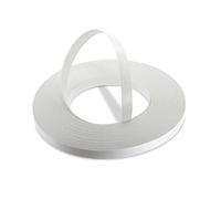 WoodPress® Cinta adhesiva de melamina blanca perlada de 15 mm, rollo comercial de 50 m, aplicación de madera para planchar