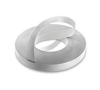 WoodPress® Cinta adhesiva de melamina gris perlado de 30 mm, rollo comercial de 50 m, aplicación de madera para planchar