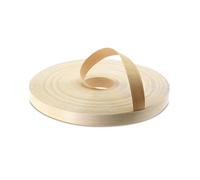 WoodPress® Cinta Adhesiva para Bordes de Chapa de Madera de Abedul Real de 15 mm, Rollo de 50 m, aplicación de Madera termoadhesiva