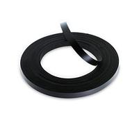 WoodPress® Cinta de borde de chapa de melamina negra mate de 15 mm - Rollo comercial de 50 m - Aplicación de madera para planchar