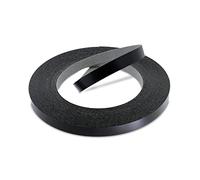 WoodPress® Cinta de borde de chapa de melamina negra mate de 19 mm - Rollo comercial de 50 m - Aplicación de madera termoadhesiva
