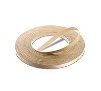 WoodPress® Cinta de borde de chapa preencolada de roble real de 15 mm, rollo comercial de 50 m, aplicación de madera para planchar