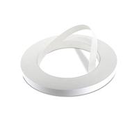 WoodPress® Cinta de borde de chapa prepegada de melamina blanca nacarada de 19 mm, rollo de comercio de 50 m, aplicación de madera para planchar