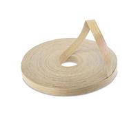 WoodPress® Cinta de borde de roble real de 19 mm, tira de 50 m para aplicaciones de bricolaje, banda de borde prepegada para escritorio, armario, puerta