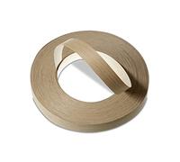 WoodPress® Cinta de borde de roble real de 40 mm, tira de 50 m para bordes, banda de borde prepegada para aplicación de bricolaje, cinta de bordes de madera para escritorio, armario, puerta, tira de