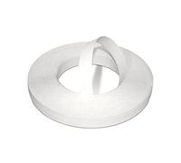 WoodPress Cinta de Chapa Pre-Encolada para Bordes de Melamina Blanca Perlado de 22mm - Rollo de Comercio de 50m - Hierro para una Fácil Aplicación de Bricolaje