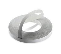 WoodPress Cinta de Chapa Pre-Encolada para Bordes de Melamina Gris de 22mm - Rollo de Comercio de 50m - Hierro para una Fácil Aplicación de Bricolaje