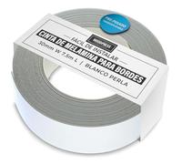 WoodPress® Cinta de melamina blanca mate de 30 mm, cinta de chapa prepegada, rollo de 7,5 m, planchar para una fácil aplicación de bricolaje, cubrirá el borde de un panel de MDF estándar