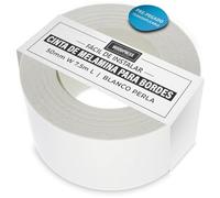 WoodPress® Cinta de melamina blanca perlada de 50 mm, cinta de chapa prepegada, rollo de 7,5 m, planchar para una fácil aplicación de bricolaje, cubrirá el borde de un panel de MDF estándar