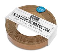 WoodPress® Cinta de melamina estilo haya de 15 mm, cinta de chapa prepegada, rollo de 7,5 m, planchar para una fácil aplicación de bricolaje, cubrirá el borde de un panel de MDF estándar