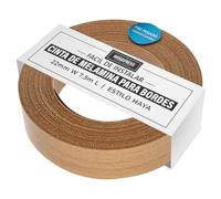 WoodPress® Cinta de melamina Estilo Haya de 22 mm, Cinta de Chapa prepegada, Rollo de 7,5 m, Planchar para una fácil aplicación de Bricolaje