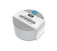 WoodPress® Cinta de melamina Gris Perlado de 40 mm, Cinta de Chapa prepegada, Rollo de 7,5 m, Planchar para una fácil aplicación de Bricolaje, cubrirá el Borde de un Panel de MDF estándar