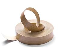 WoodPress® Cinta de melamina laminada de 50 mm de madera de haya prepegada, rollo comercial de 50 m, aplicación de madera para planchar