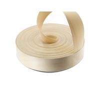 WoodPress® Cinta para bordes de chapa de madera de arce real, 50 mm, rollo de 50 m, aplicación de madera termoadhesiva