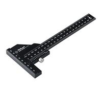 Woodraphic Calibradores vernier de función dual para medir y marcar Pequeña Negro