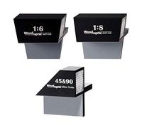 Woodraphic Juego completo de guías de cola de milano - Herramienta de diseño magnético 1:6 y 1:8 y 45°/90° para carpintería de precisión, carpintería, ebanistería - Kit de marcadores de sierra manual