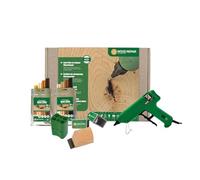 WoodRepair Juego de reparación de madera Plus+ con pistola de relleno de ramas, bolsa compacta Mix 1 y 2, cepillo manual, cambio de color y bloques de enfriamiento