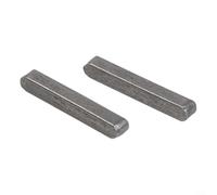 Woodruff - Llave de eje de salida de cigüeñal de 5 mm para motores, kit de reparación de cortacésped de acero de alta resistencia (2 piezas)